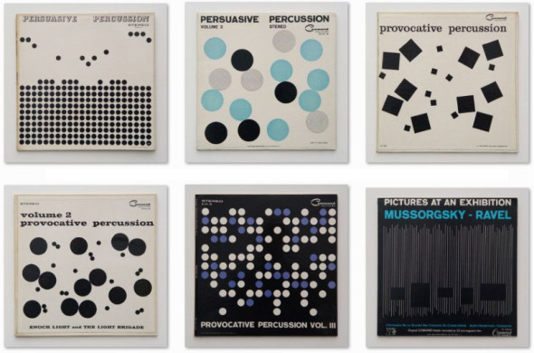 fig 3 - Josef Albers's Albums Covers the Provocative and Persuasive Percussions Series (1958-1961)