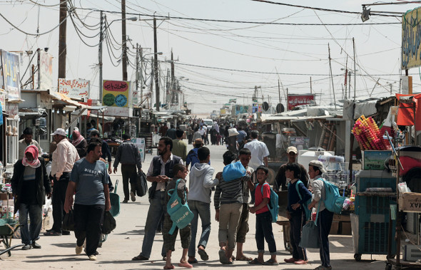 Fig 16 - Zaatari commercial strip