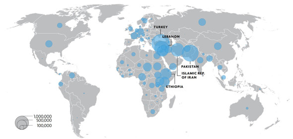 Fig 2 - hosting countries map